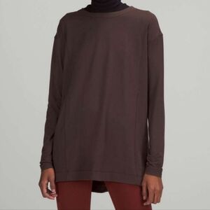Modal Pleated Back Long Sleeve Shirt